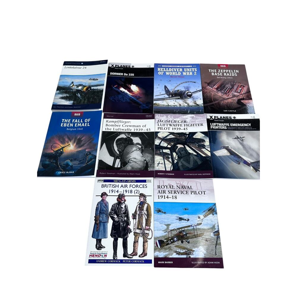 Lot Of 10 Osprey Aviation Book Collection
